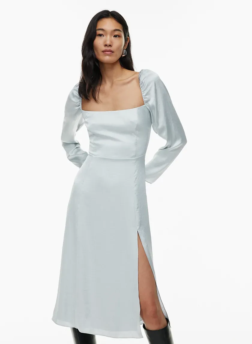 bridgerton satin dress