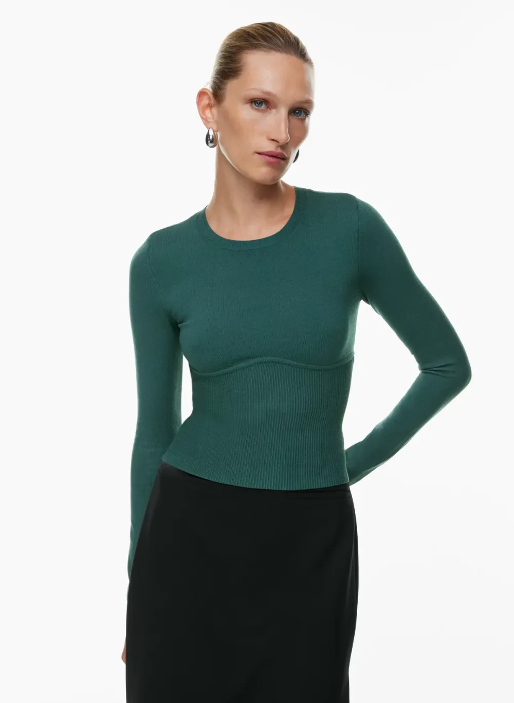 sculpt knit empire longsleeve