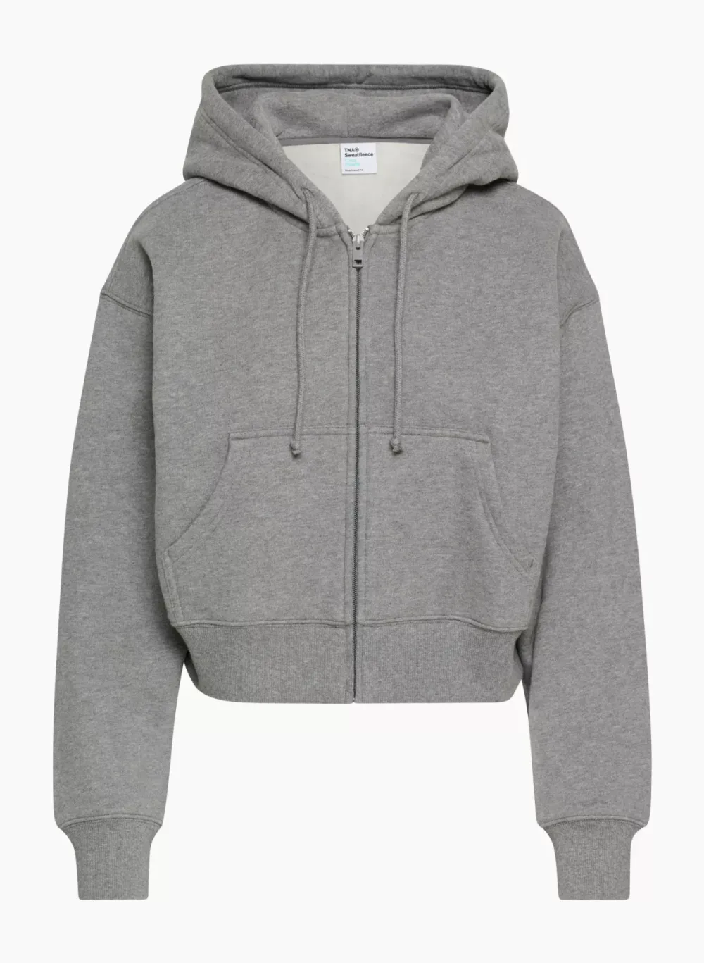 cozy fleece boyfriend boxy zip hoodie