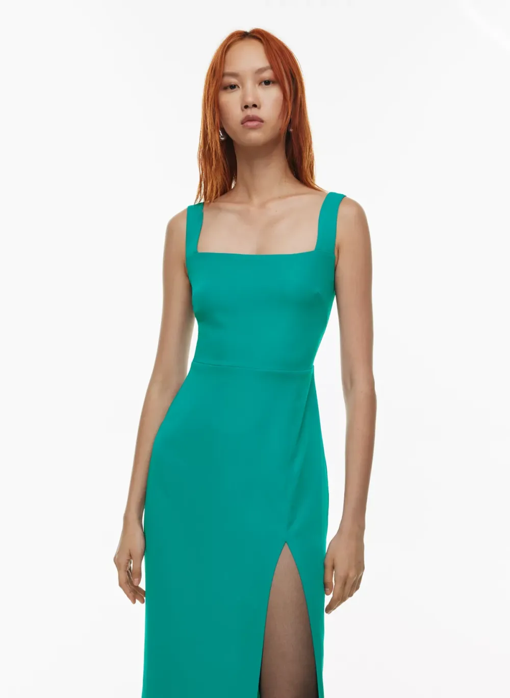 '90s slit midi dress