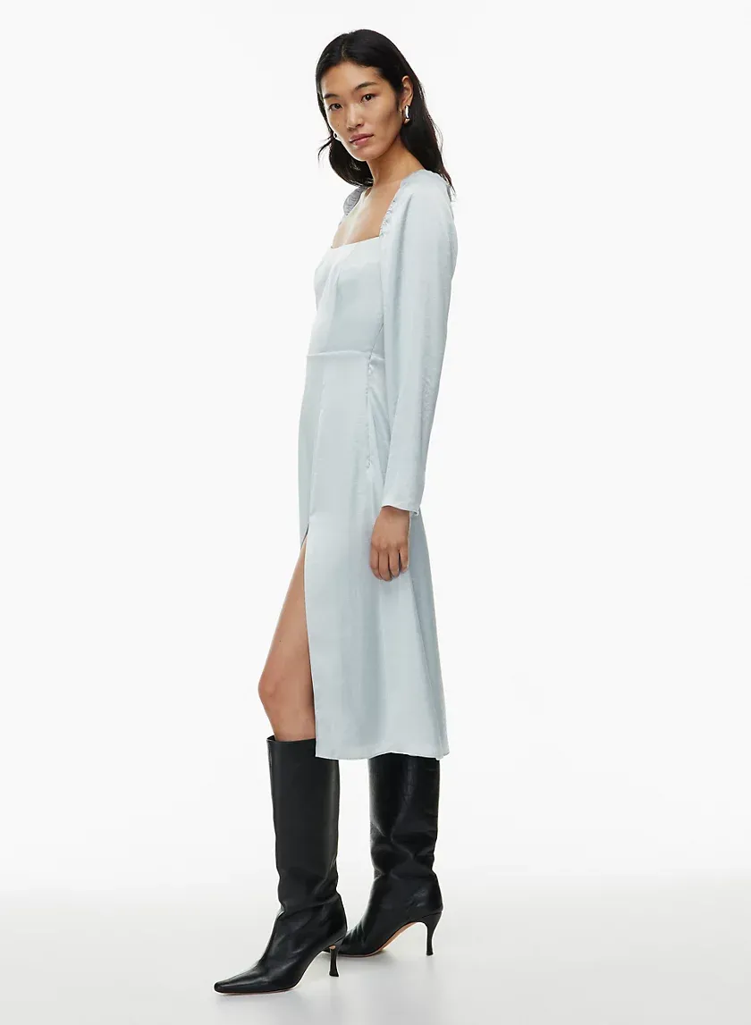 bridgerton satin dress