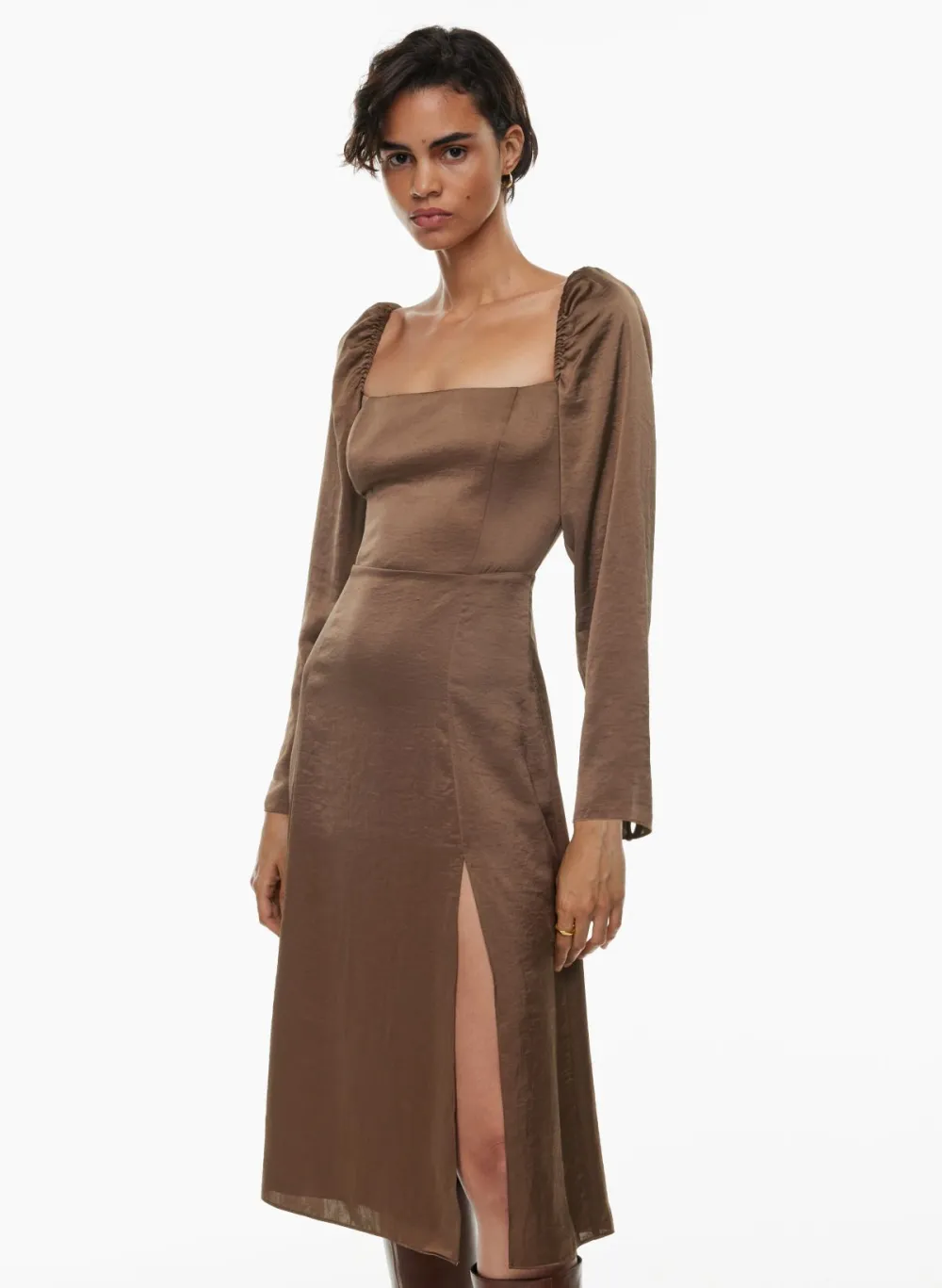 bridgerton satin dress