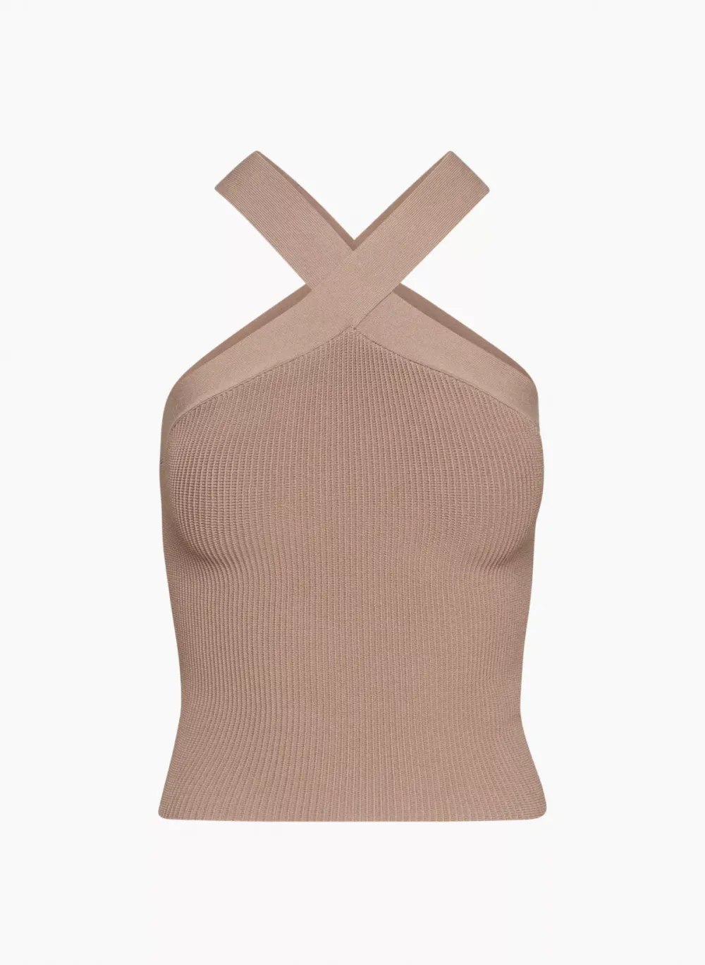 sculpt knit criss cross tank