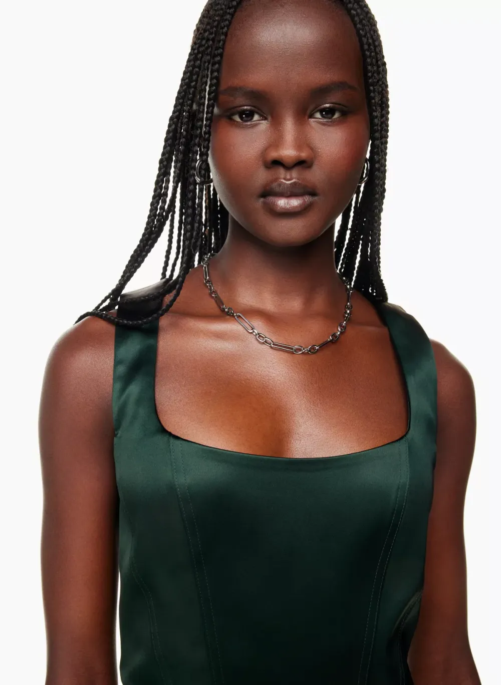 shiloh satin bustier