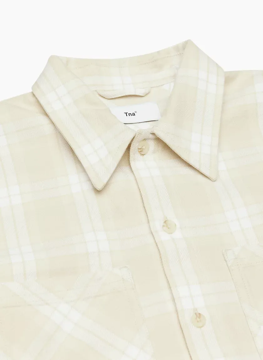 plaid oversized shirt