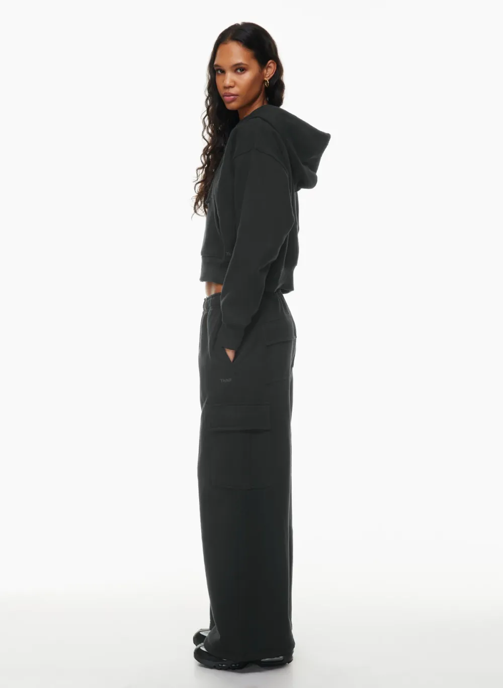 cozy fleece boyfriend boxy zip hoodie