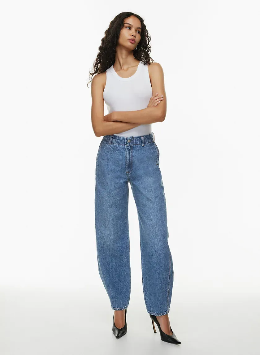 the '90s lana hi-rise baggy trouser jean