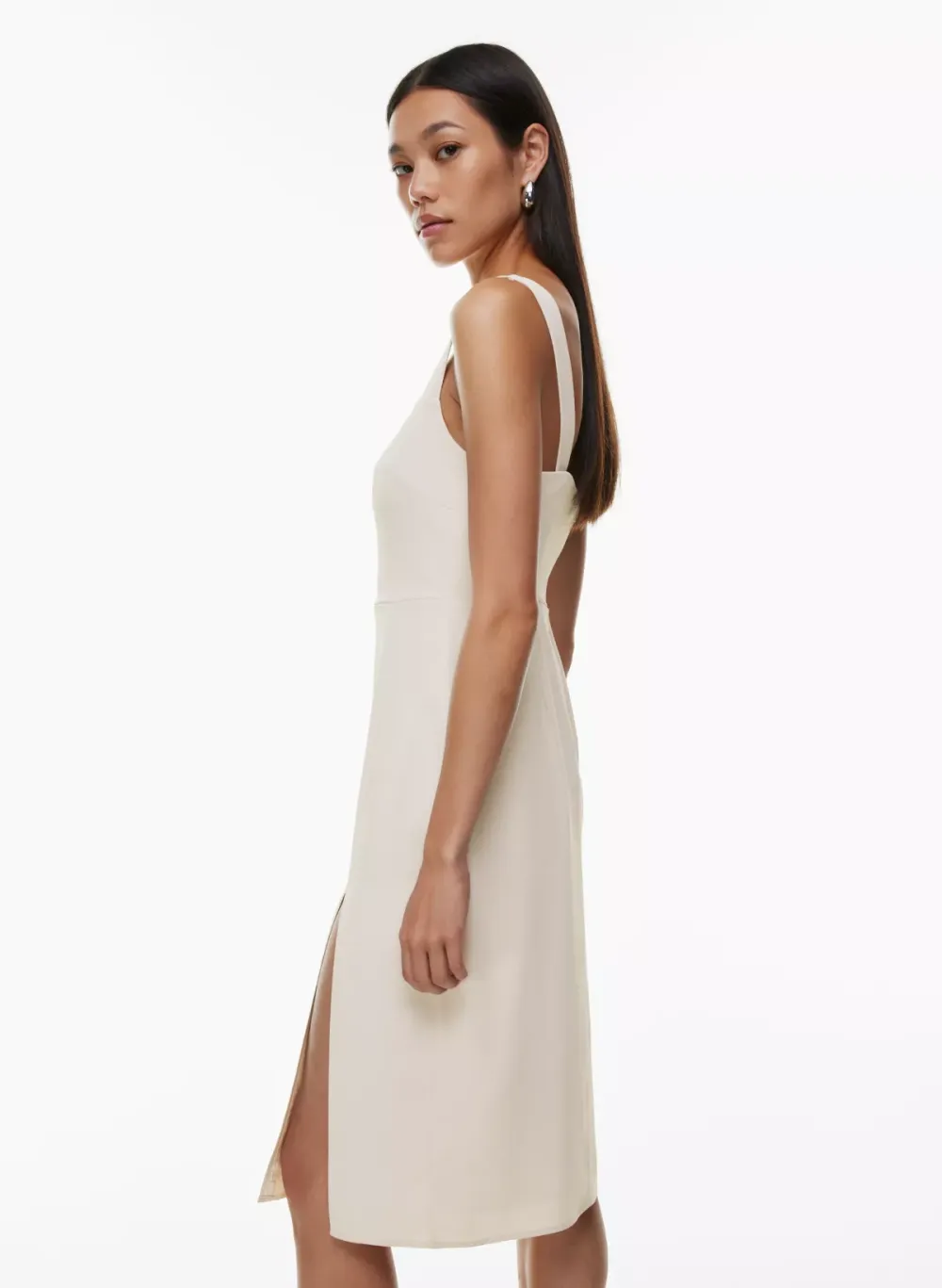 '90s slit midi dress