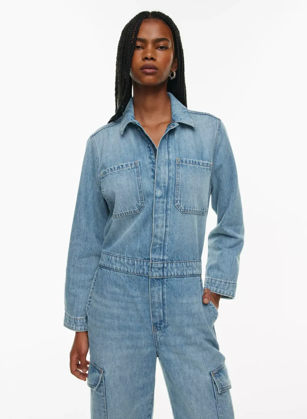 the '90s denim jumpsuit