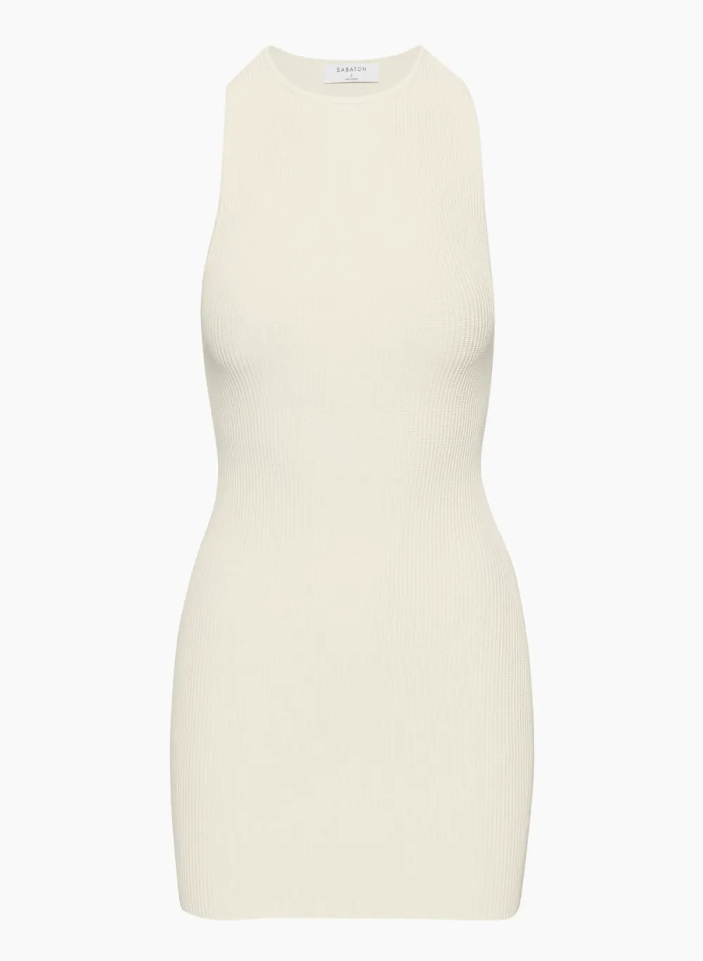 sculpt knit racer mini dress