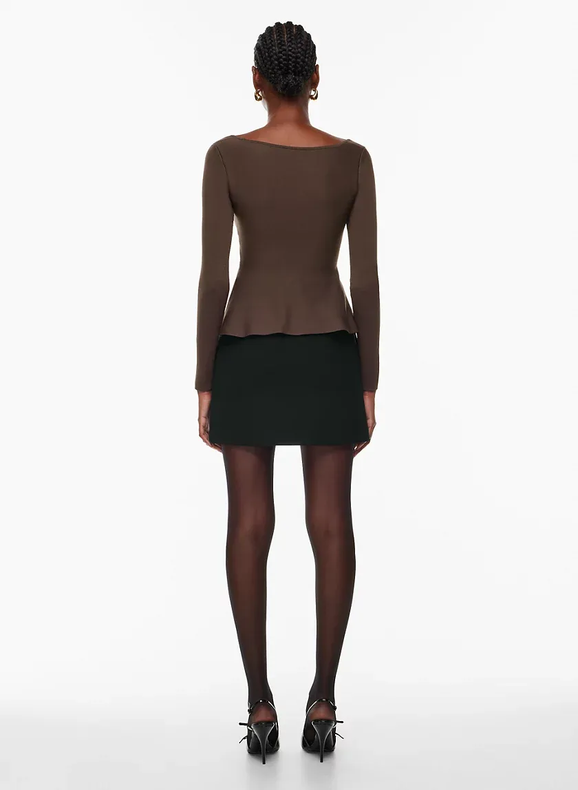 sculpt knit pouf longsleeve