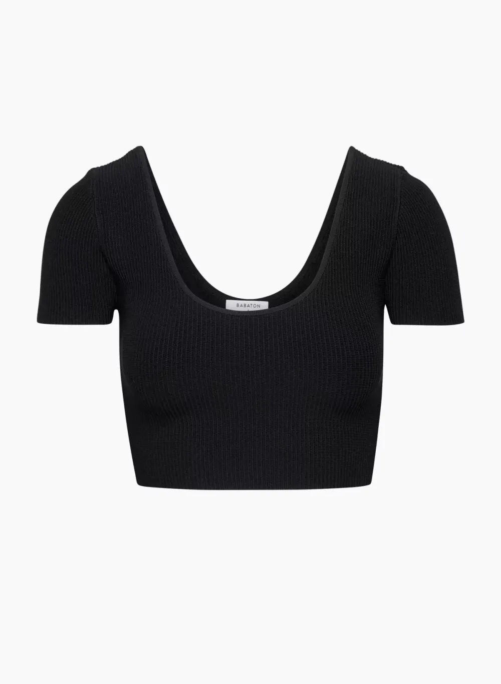 sculpt knit scoopneck top