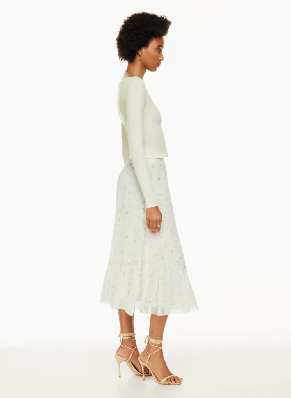 new twirl pleated skirt