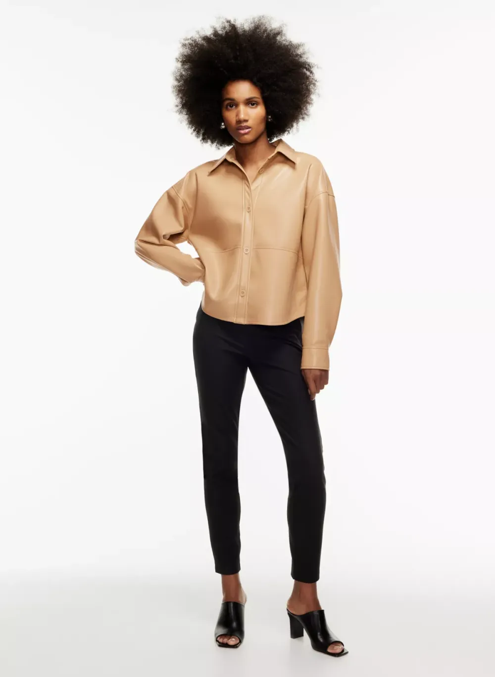 pelli hip shirt jacket