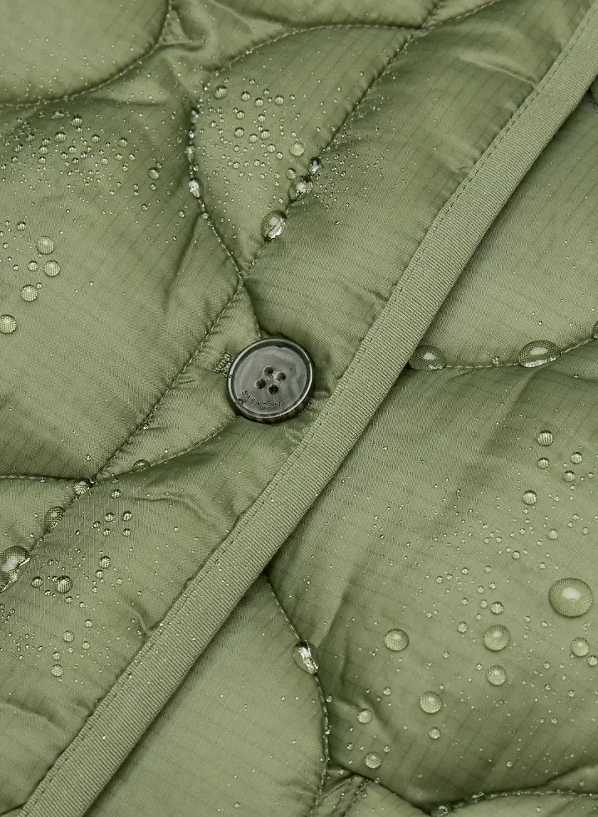 evergreen quilted jacket