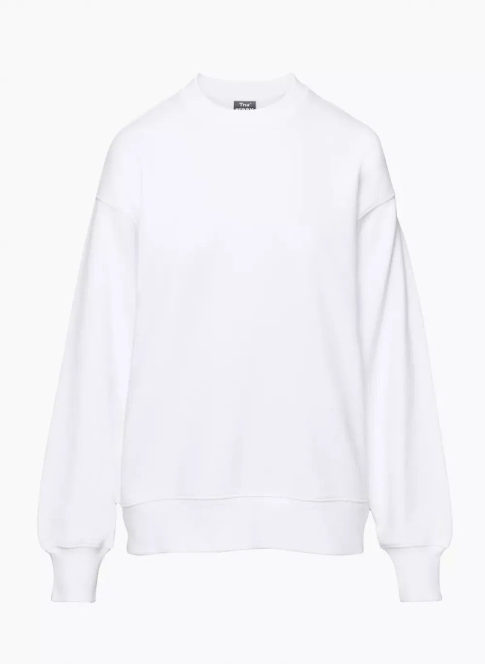 terry fleece boyfriend crew sweatshirt