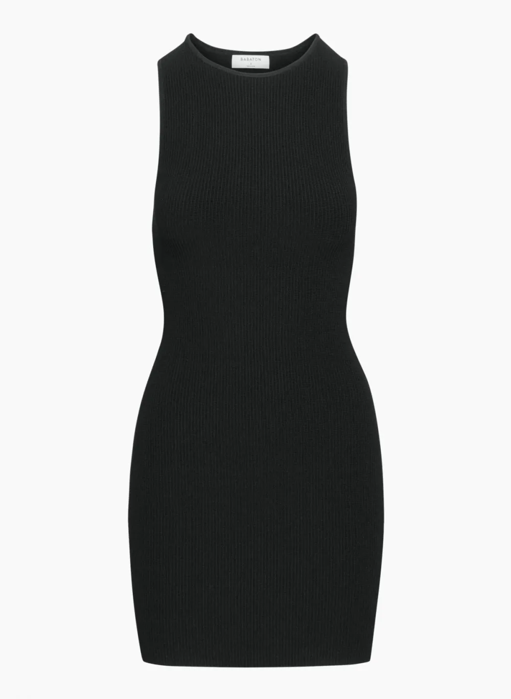 sculpt knit racer mini dress