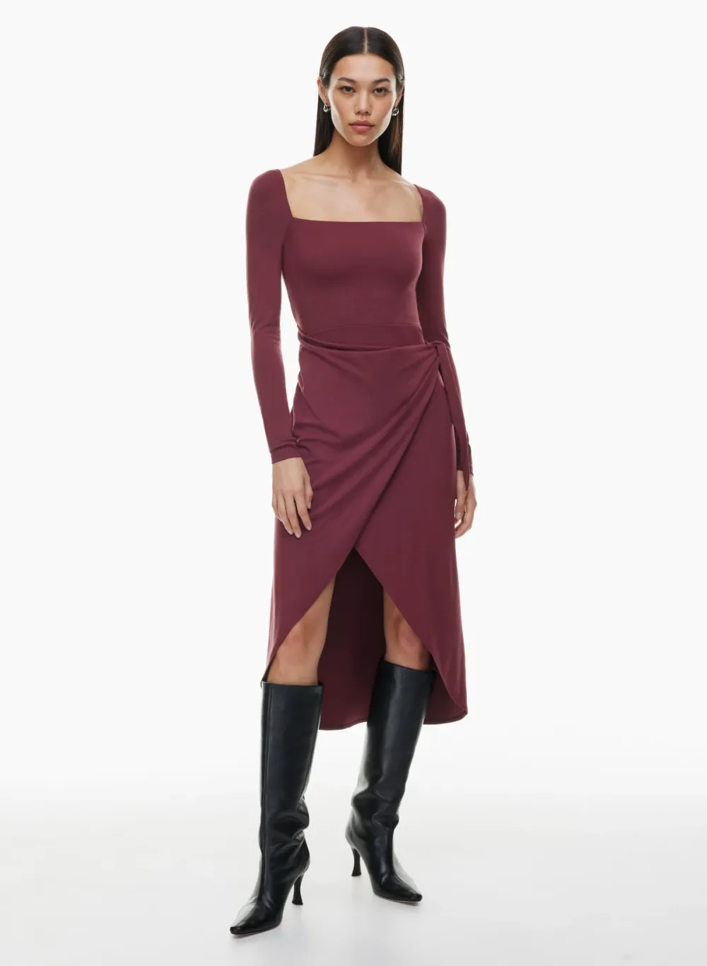 saturn longsleeve midi dress
