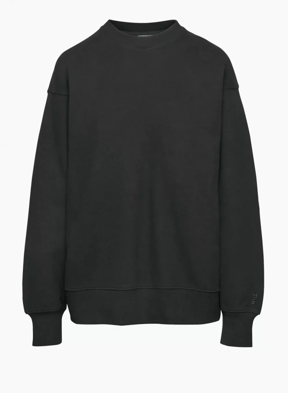 terry fleece boyfriend crew sweatshirt