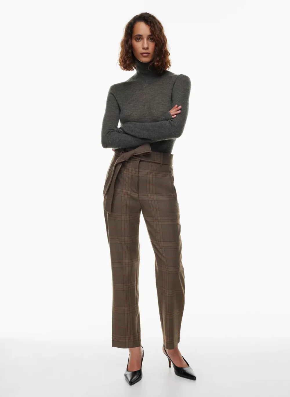 tie-front pant