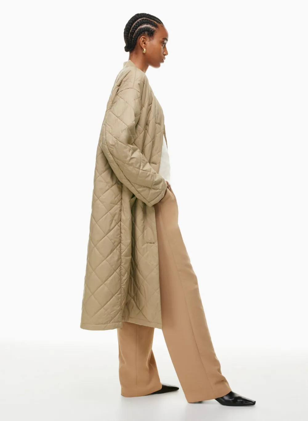 pavant quilted long jacket