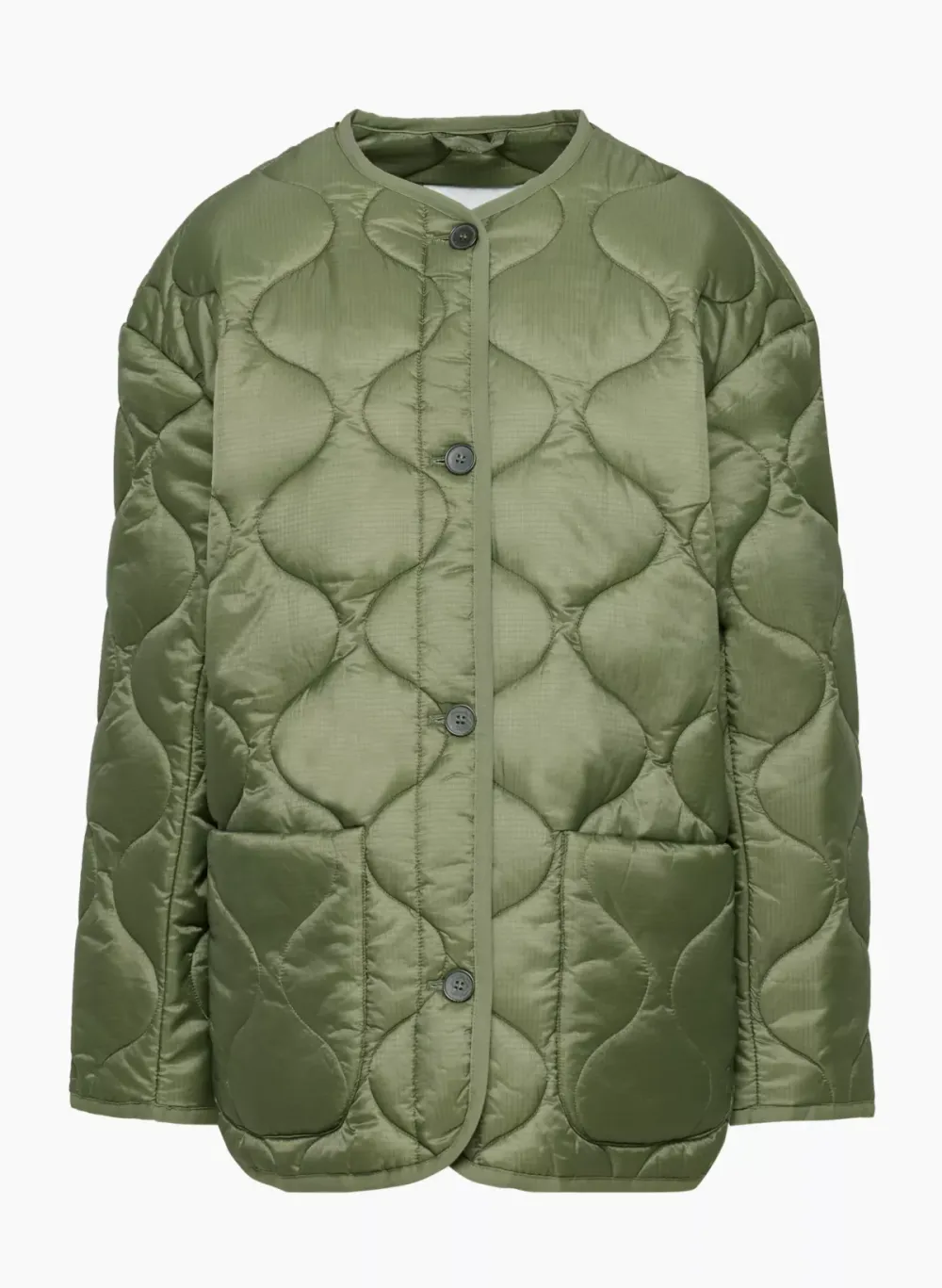 evergreen quilted jacket