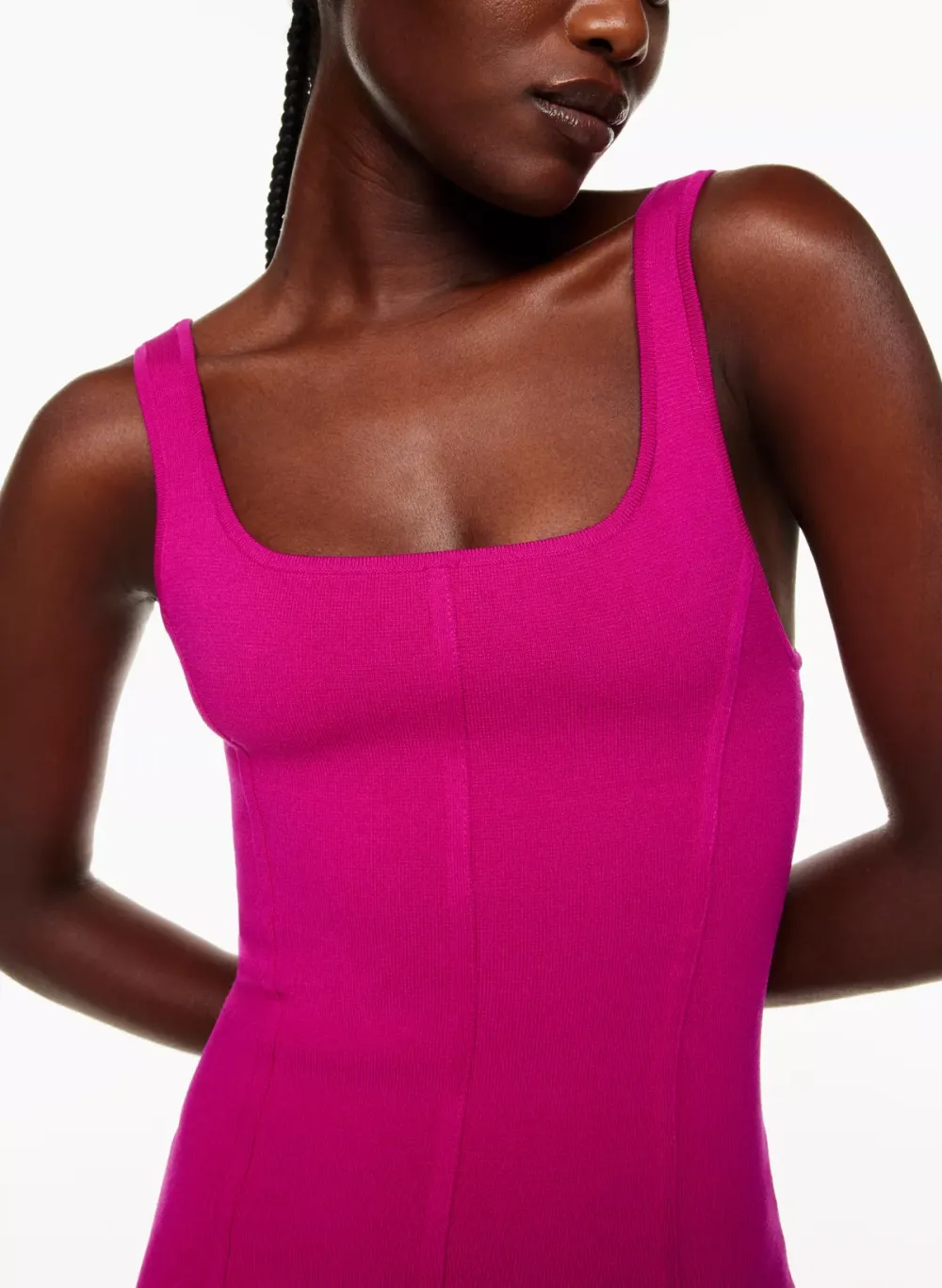 sculpt knit bustier dress