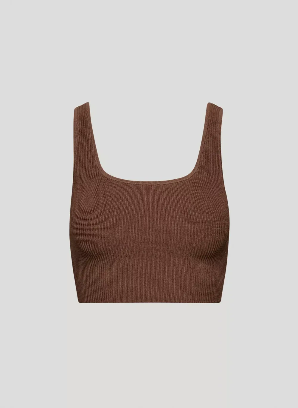 sculpt knit squareneck cropped tank