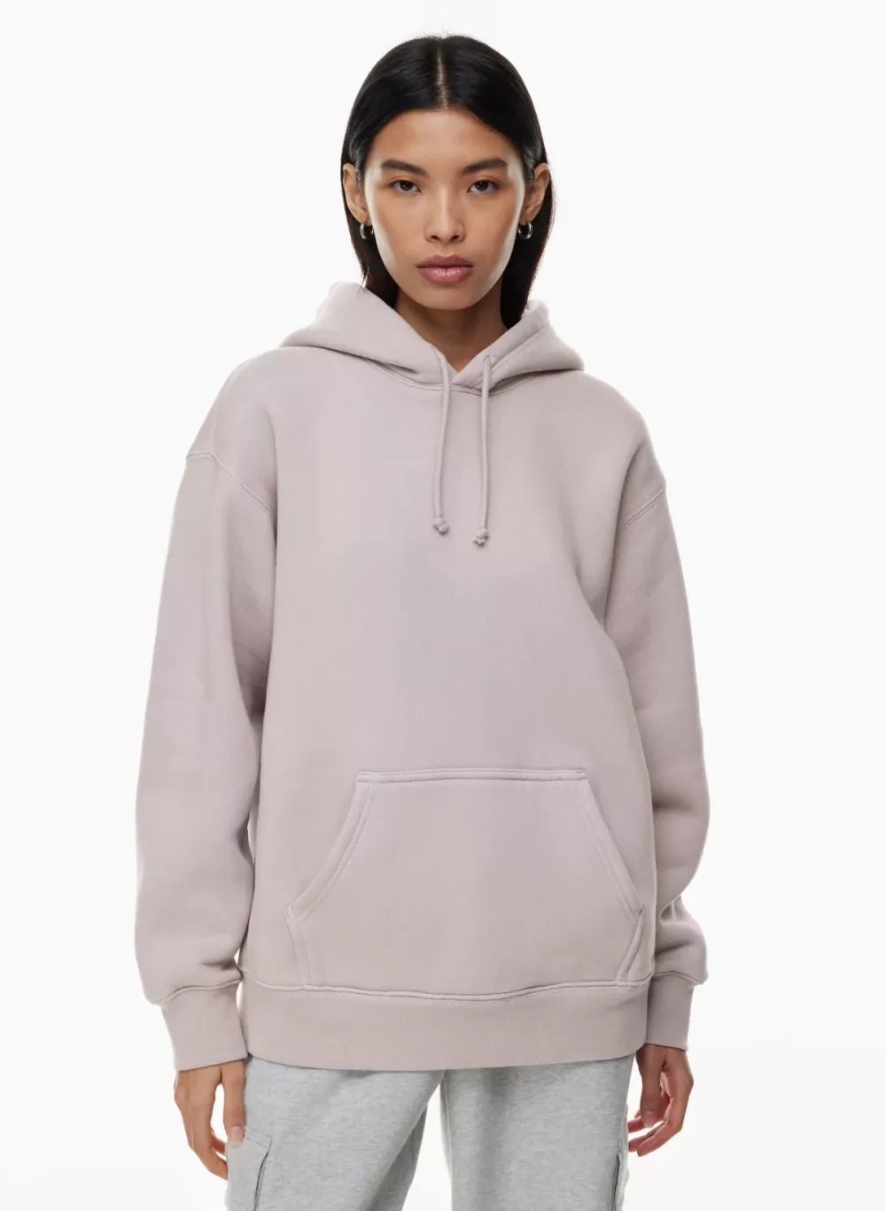 bubble fleece boyfriend hoodie