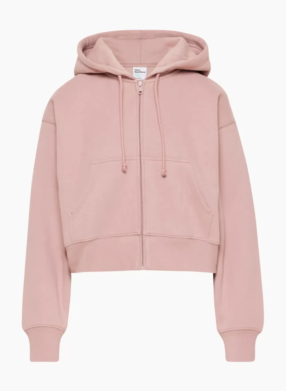 cozy fleece boyfriend boxy zip hoodie