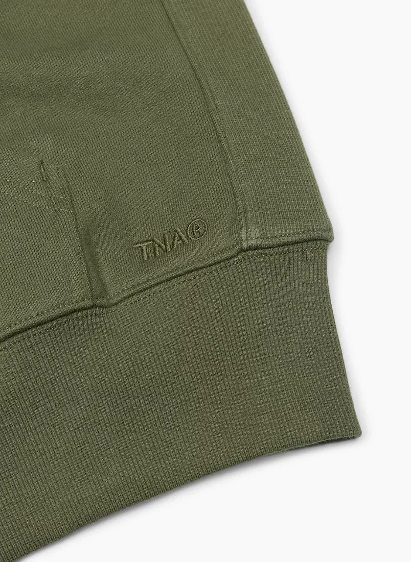 cozy fleece boyfriend boxy zip hoodie