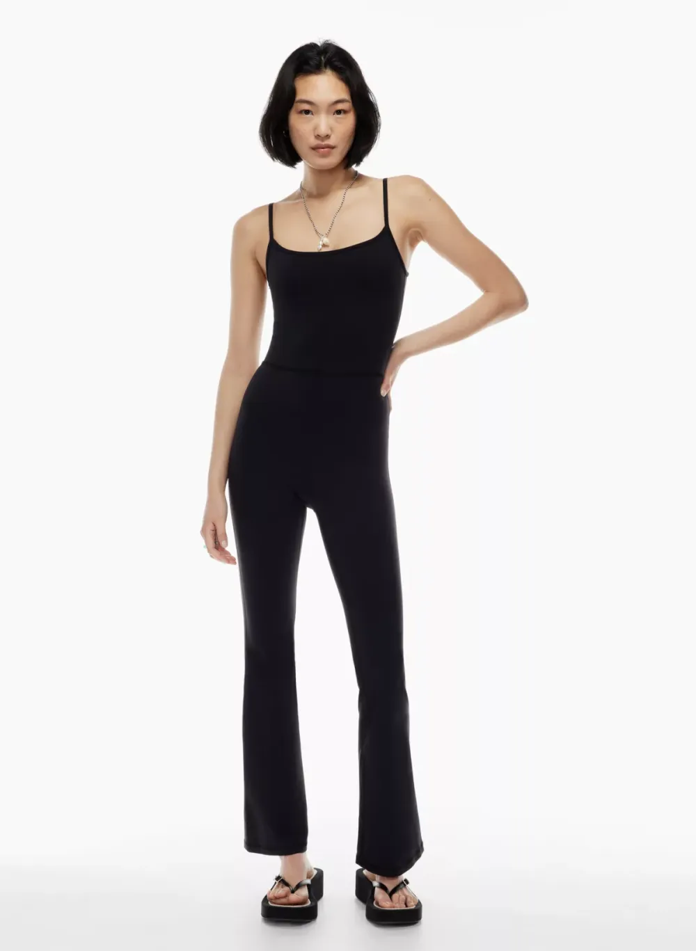divinity kick flare jumpsuit