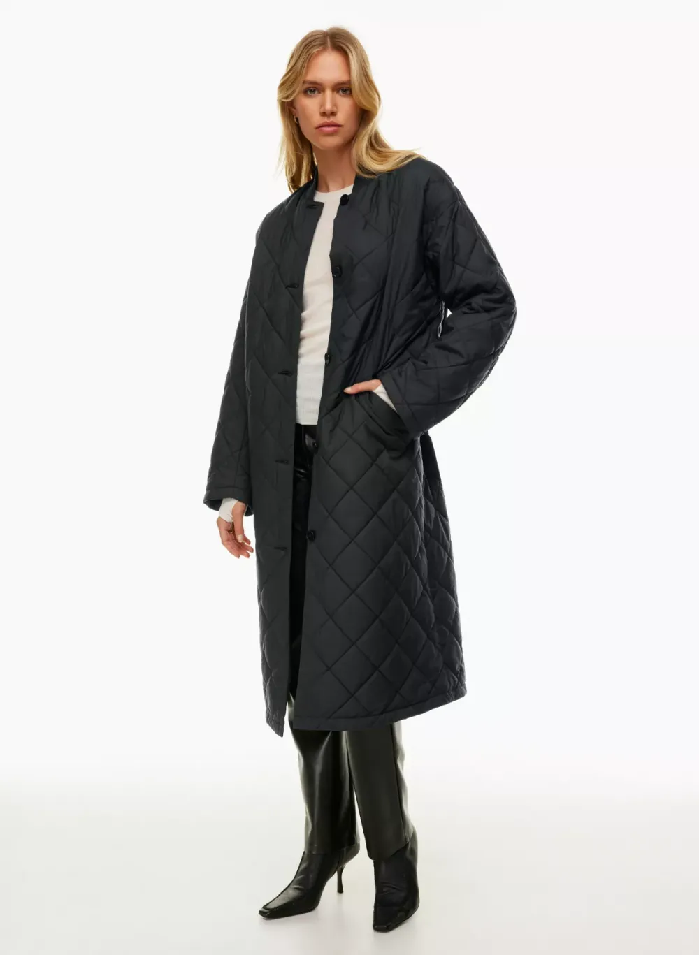 pavant quilted long jacket