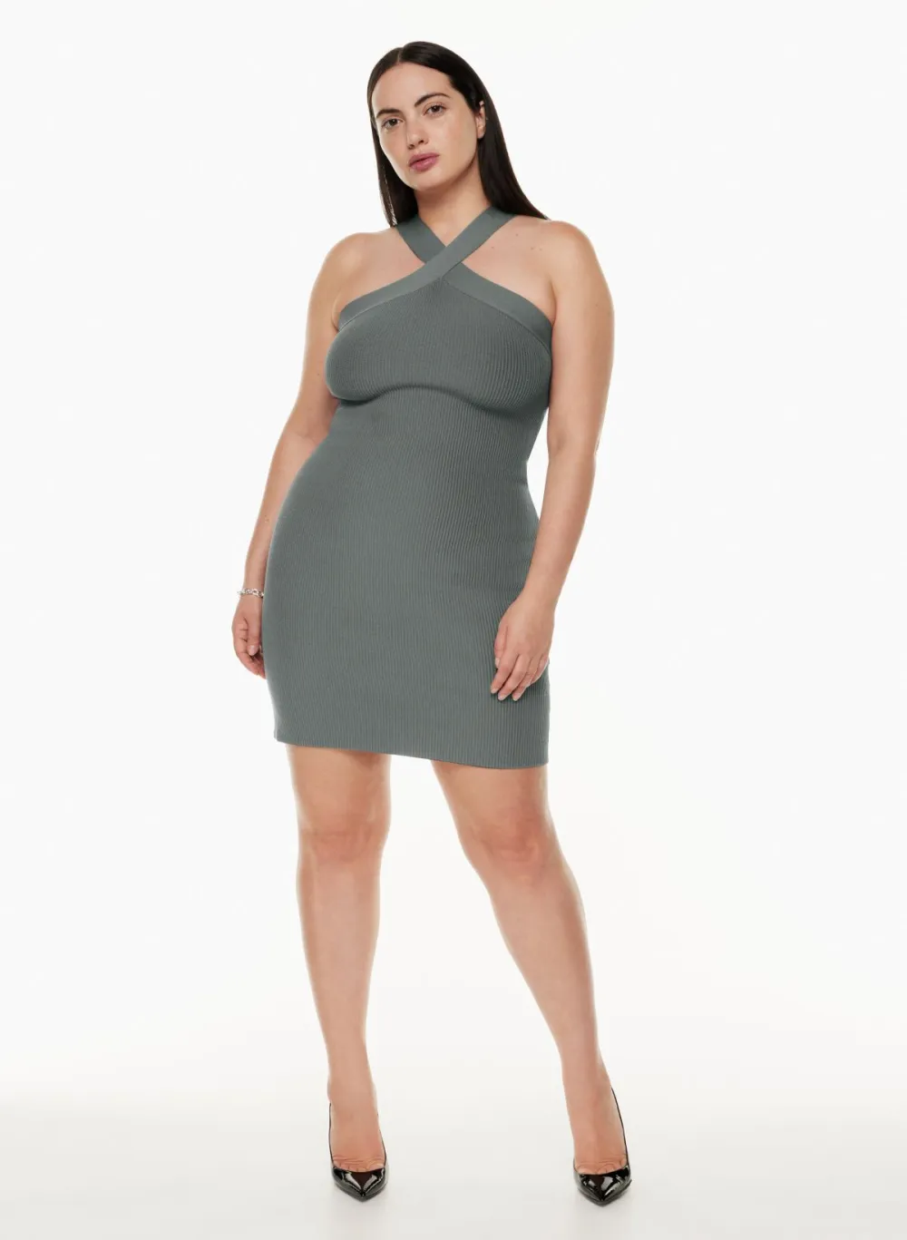 sculpt knit criss cross dress