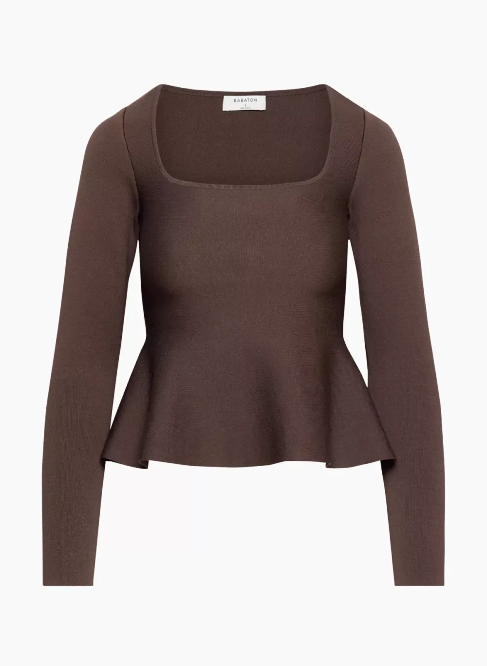 sculpt knit pouf longsleeve