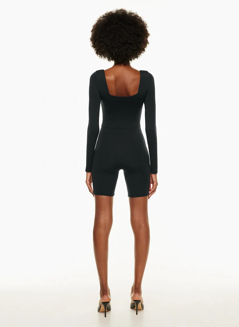 contour squareneck longsleeve romper