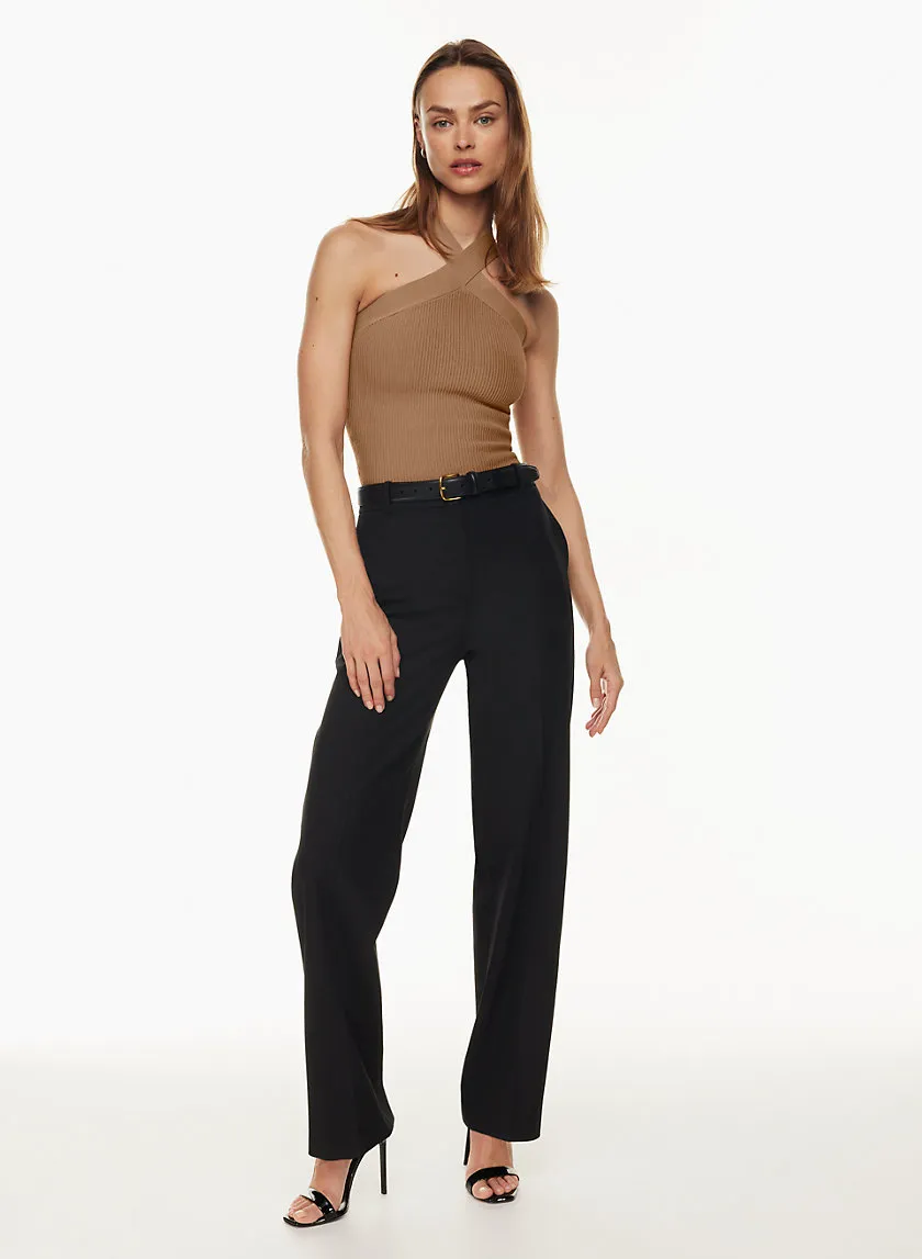 sculpt knit criss cross tank