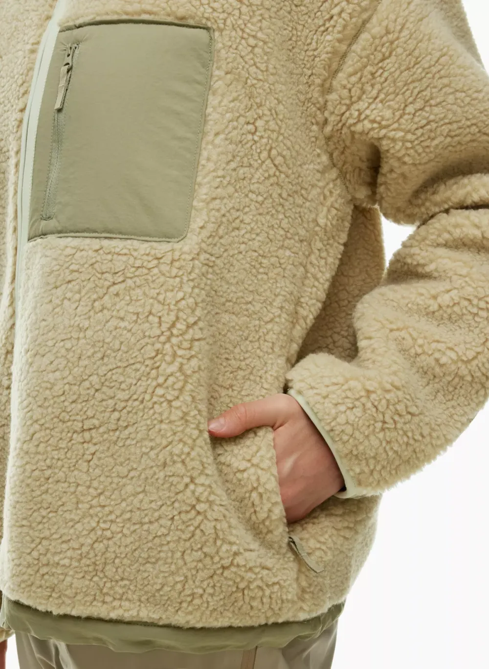 snoblock polar shred mockneck jacket