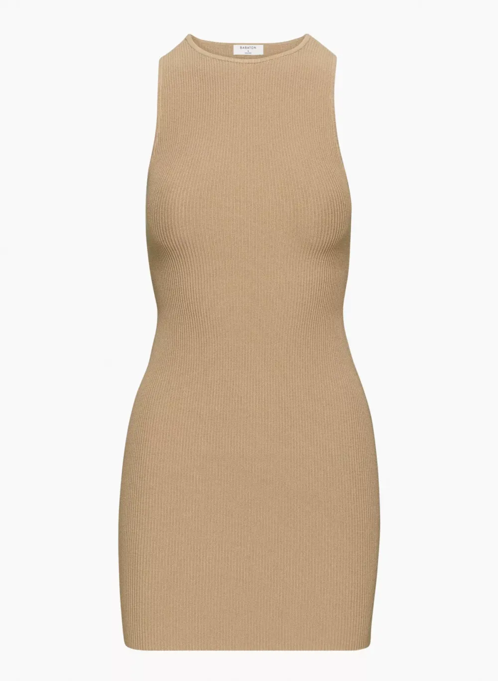 sculpt knit racer mini dress