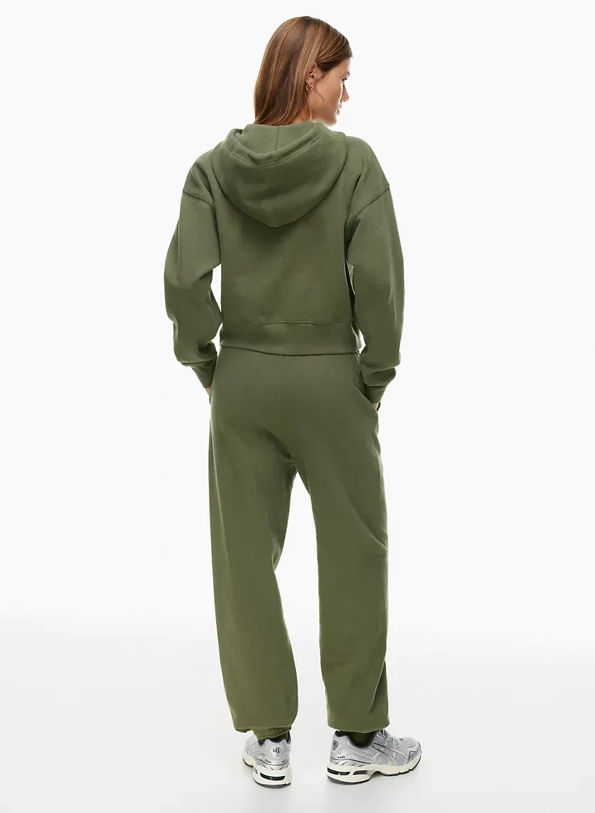 cozy fleece boyfriend boxy zip hoodie