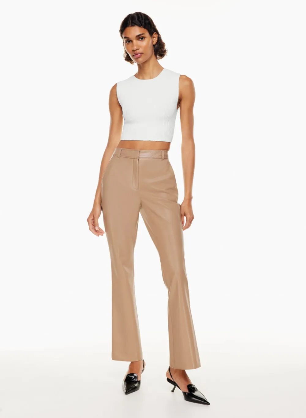 sculpt knit muscle cropped tank