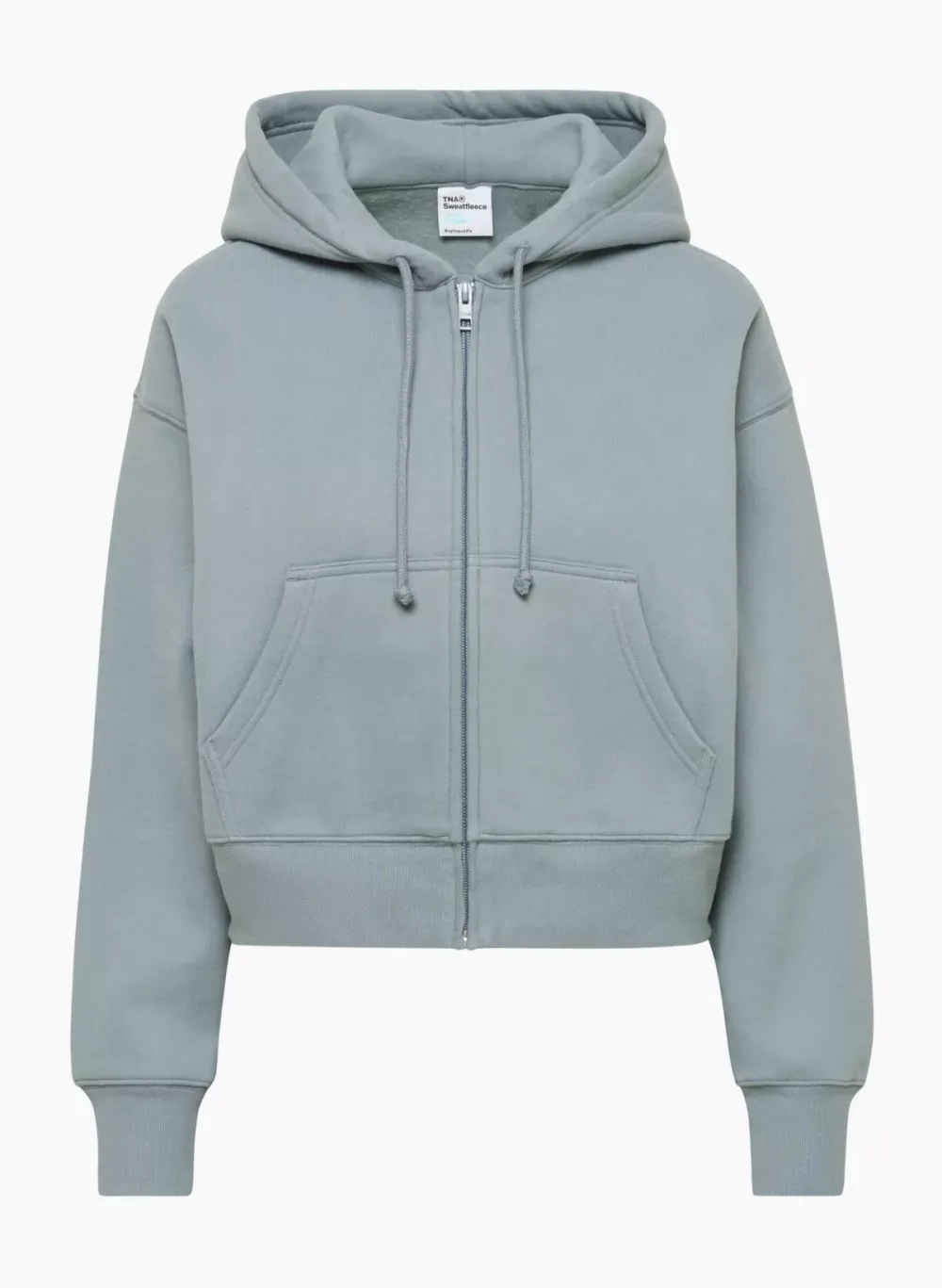cozy fleece boyfriend boxy zip hoodie