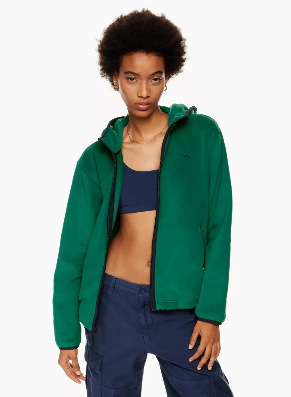 sno polar oversized zip hoodie