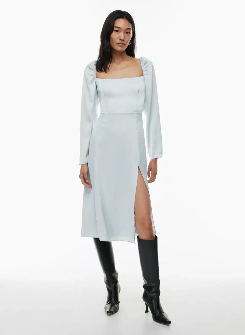 bridgerton satin dress