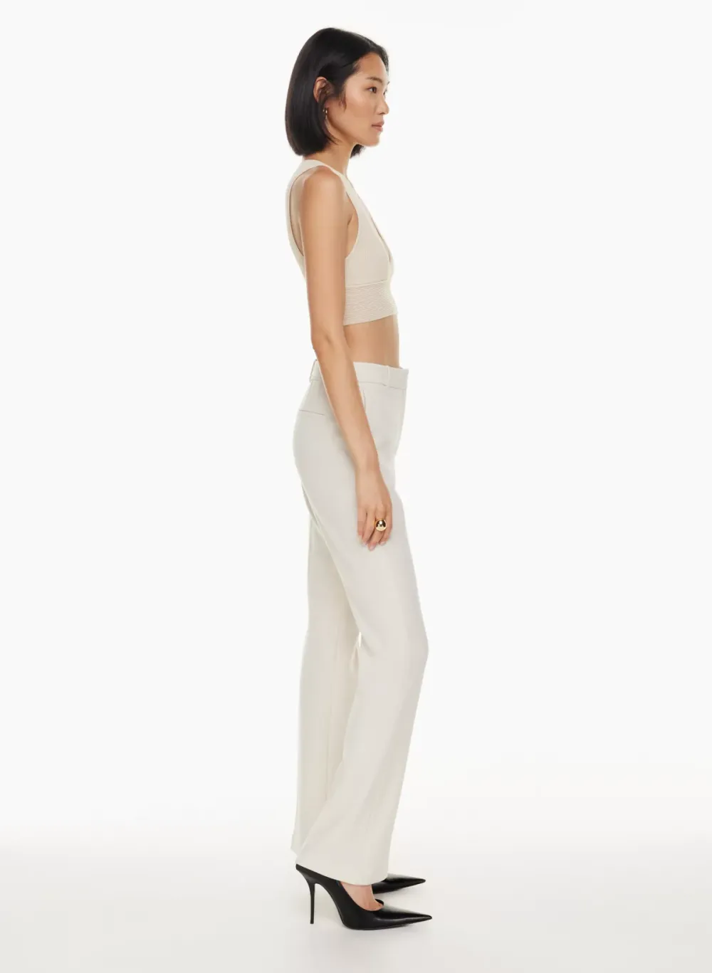 sculpt knit deep v tank