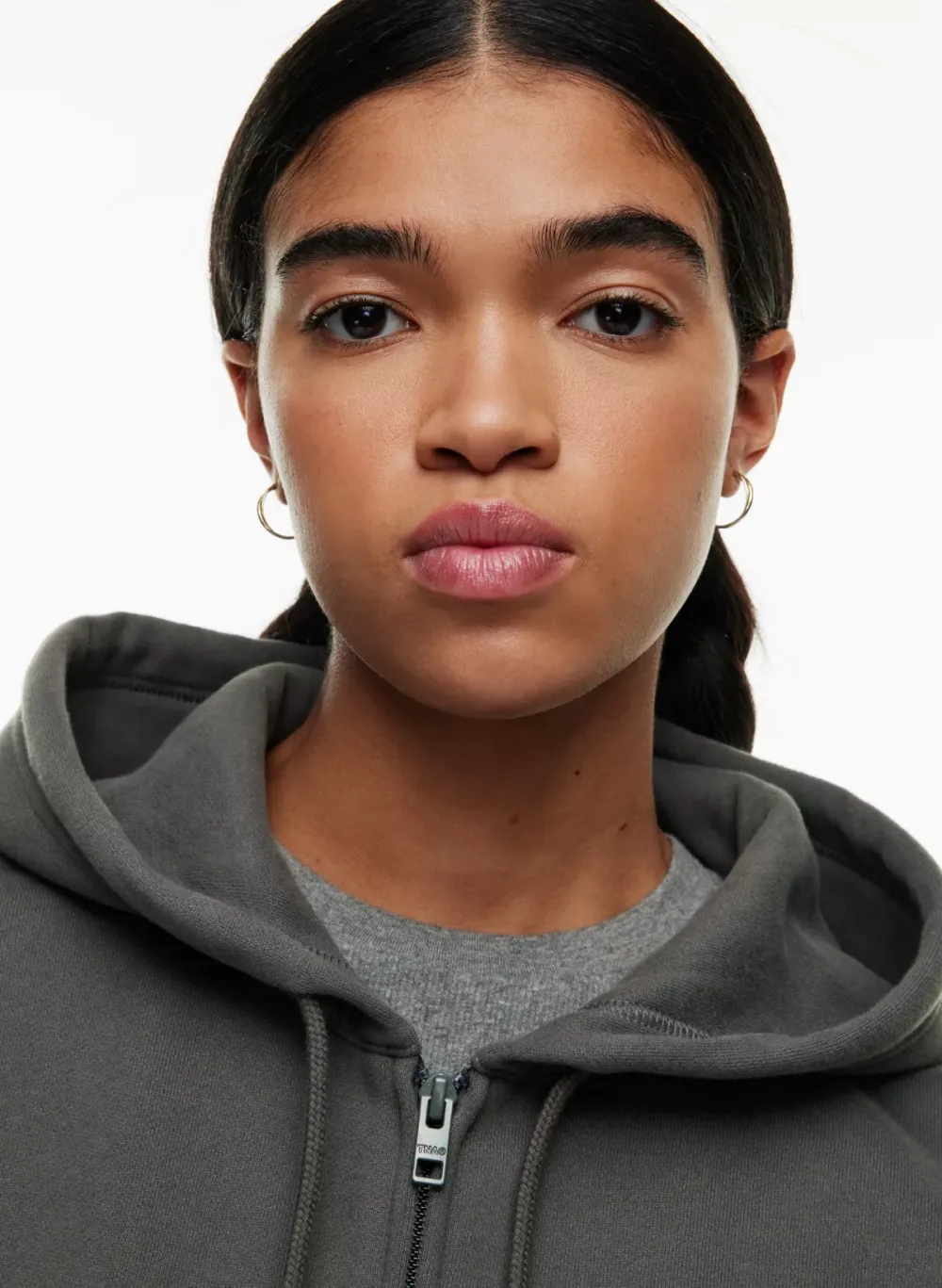 cozy fleece boyfriend boxy zip hoodie