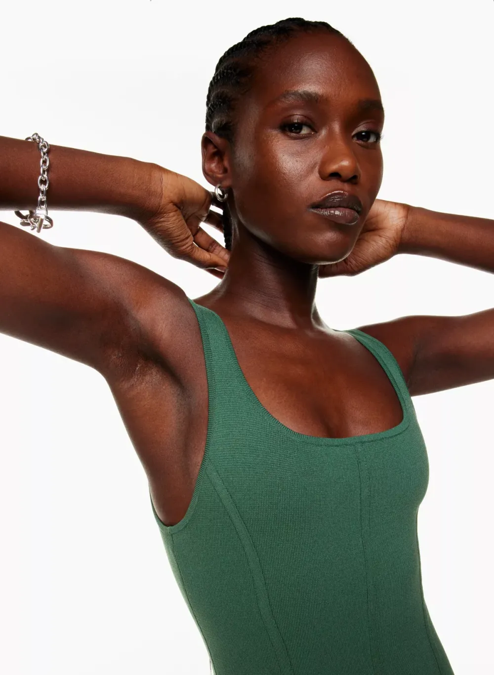 sculpt knit bustier dress