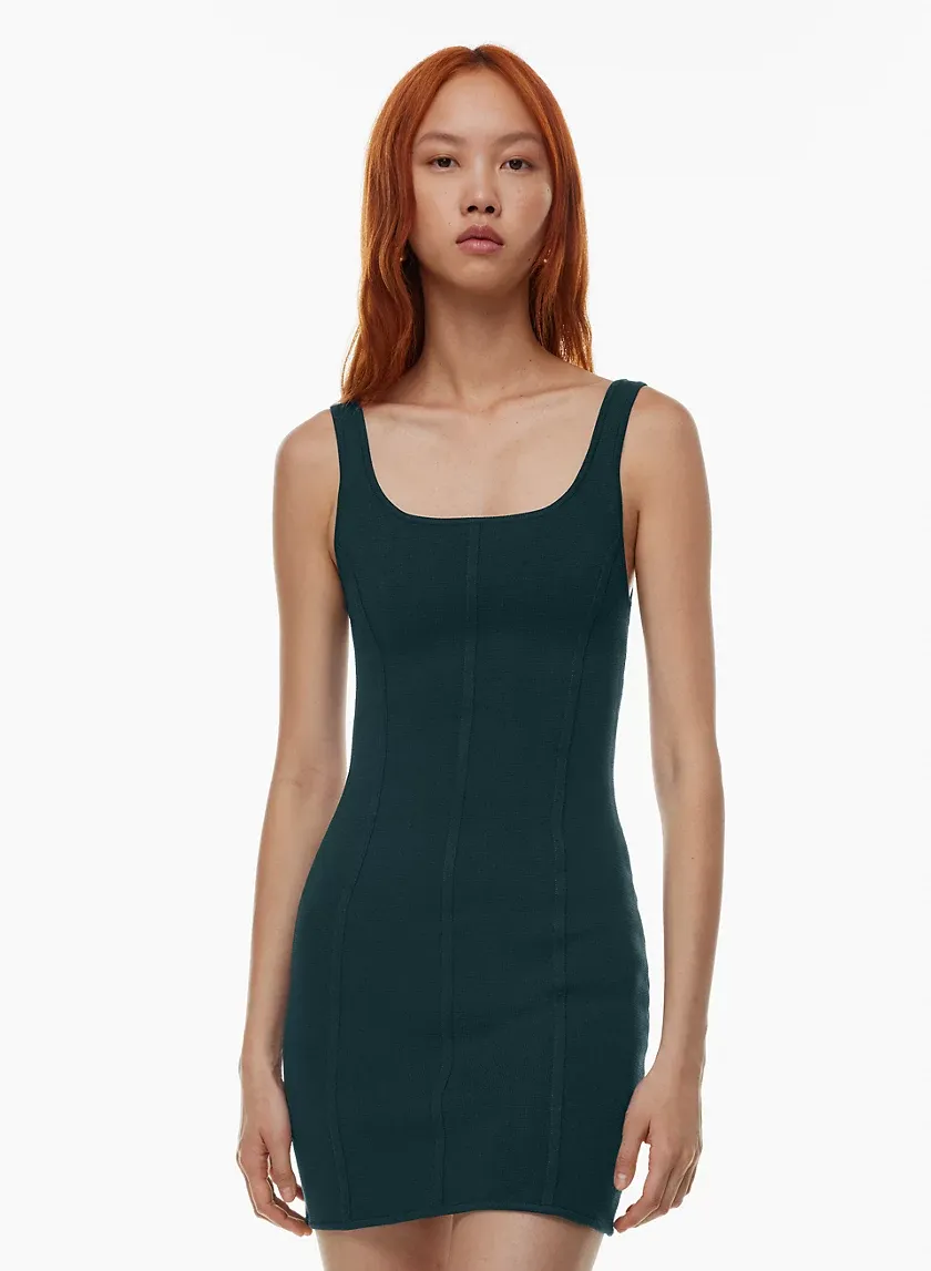 sculpt knit bustier dress