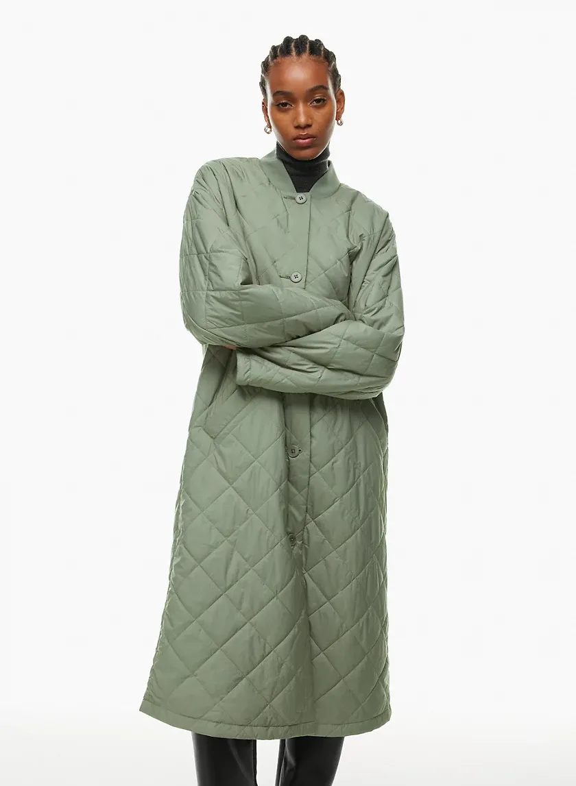 pavant quilted long jacket