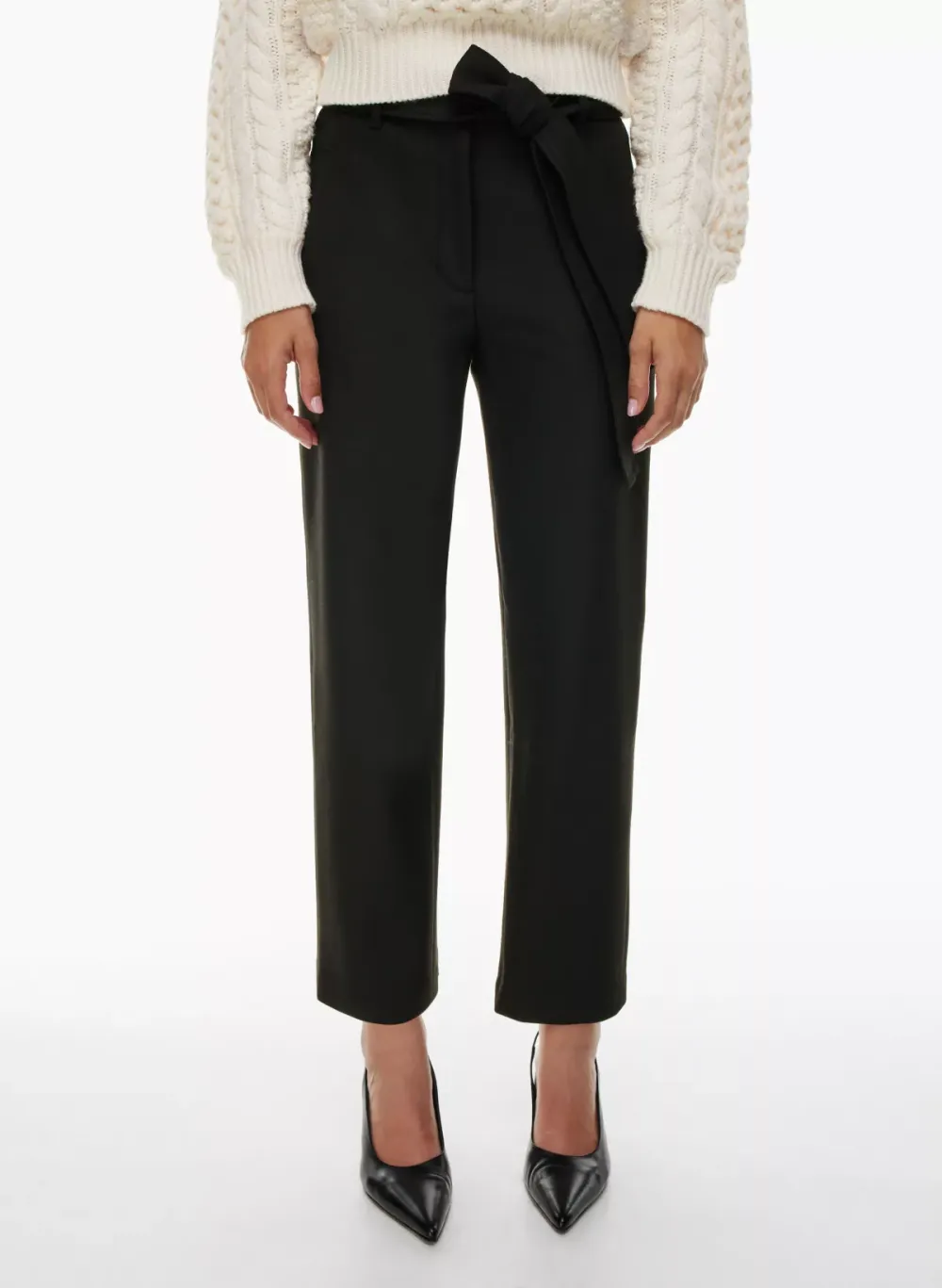tie-front pant